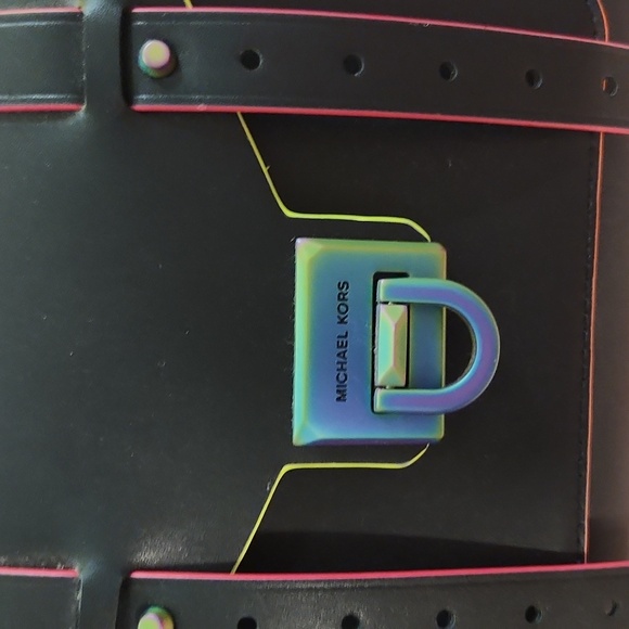 Michael Kors Black and Orange Women's Bag - Picture 2 of 2